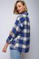 Preview: Emily kariertes Overshirt in blau