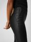 Preview: Object Leggings in Lederoptik schwarz