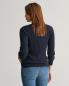 Preview: Gant Zopfstrick Rundhalspullover navy