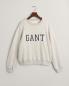 Preview: Gant Logo Rundhals Sweatshirt grau