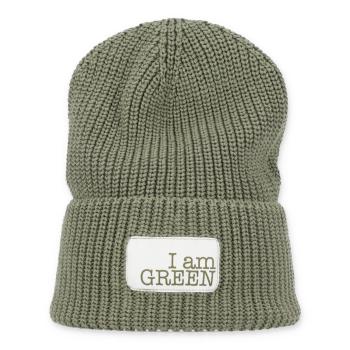 Strick Beanie Mütze khaki