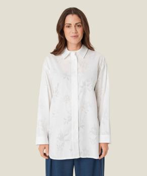 Masai MaIdette Oversized Bluse mit Webmuster