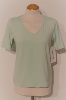 S. Marlon T-Shirt mit V-Ausschnitt, mint