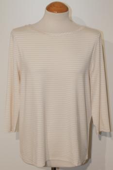 S.Marlon Shirt mit 3/4-Arm, beige gestreift