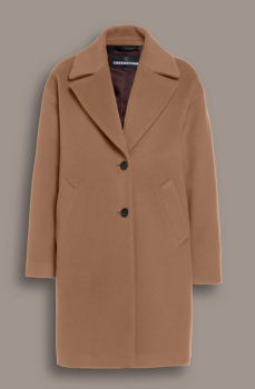 Creenstone Violette Wool cashmere blazer coat camel