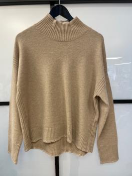 S. Marlon Pullover Merinowolle beige meliert