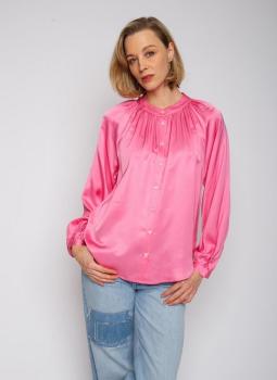 Emily Satinbluse pink