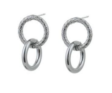 Go Dutch Label | Ohrhänger silber- 2 rings