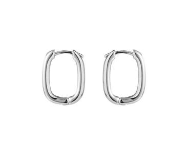 Go Dutch Label | Ohrringe - Oval Hoop silber