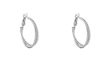 Go Dutch Label | Ohrringe - Duo Hoop 30mm silver