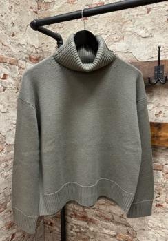 S.Marlon Oversized Rollkragenpullover salbei