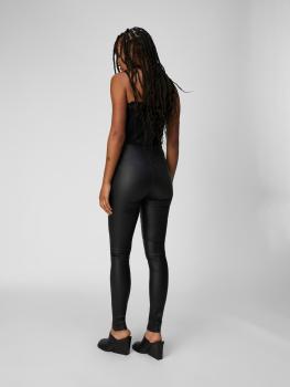 Object Leggings in Lederoptik schwarz