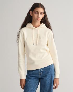 Gant Tonal Archive Shield Hoodie linen