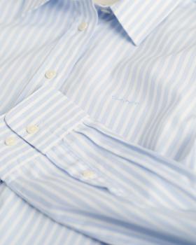 Gant Popline Bluse mit Streifen light blue