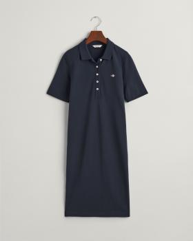 Gant Shield Pique Polokleid navy