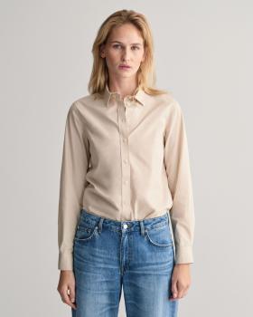 Gant Regular Fit Popline Hemd soft oat