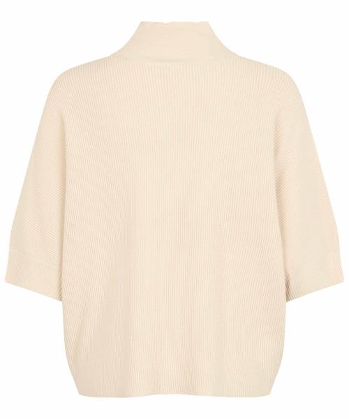 Masai MaFaraja Turtleneck kurzarm Tshirt beige