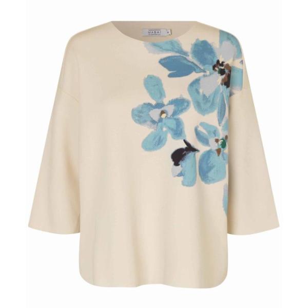 Masai MaDulpa Sweatshirt Blume weiß