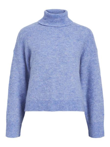 Object Rollkragen Mohair blau