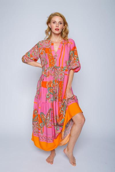 Emily Boho Maxikleid mit Paisleymuster