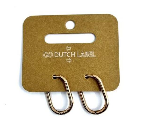 Go Dutch Label | Ohrringe - Oval Hoop gold