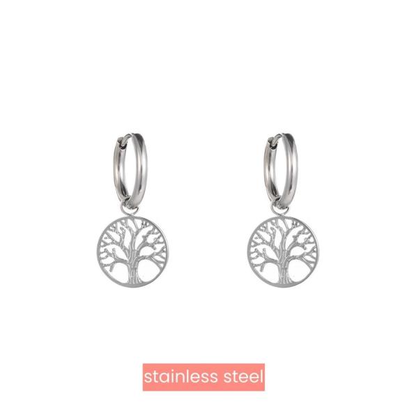 Go Dutch Label | Ohrhänger - Tree of Life Hoop silver