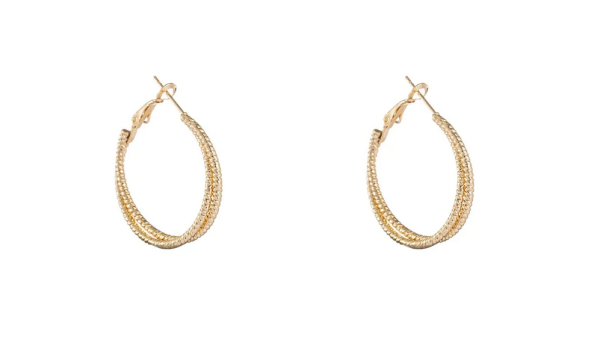 Go Dutch Label | Ohrringe - Duo Hoop 30mm gold