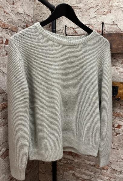 S. Marlon Kaschmir/Seide Strickpullover white tea