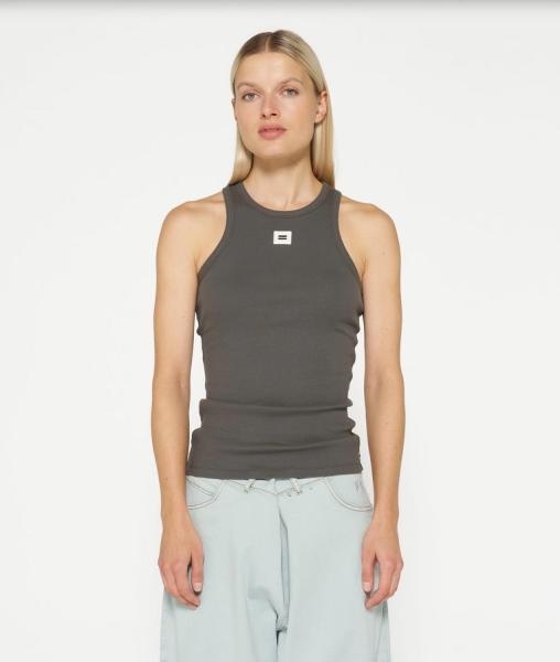 10 Days Tank Top Rib oil grey