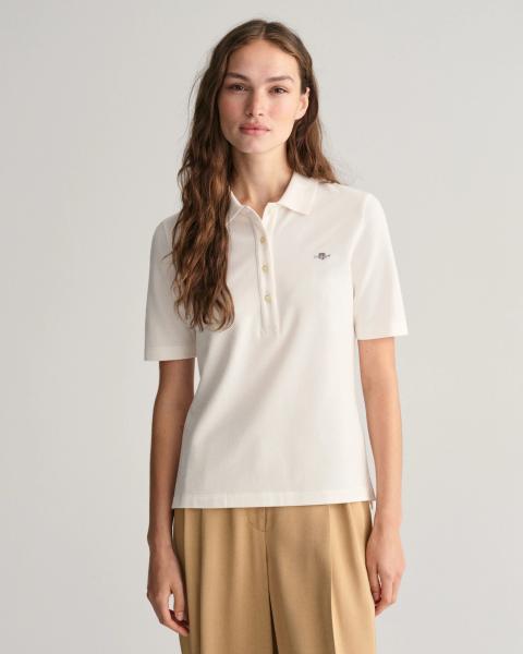 Gant Shield Pique Poloshirt eggshell