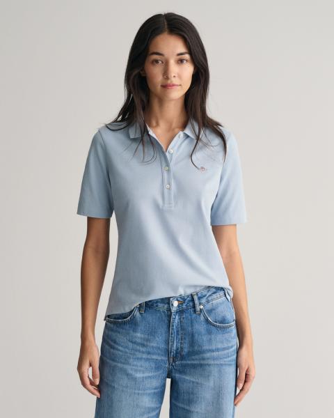 Gant Shield Pique Poloshirt dove blue